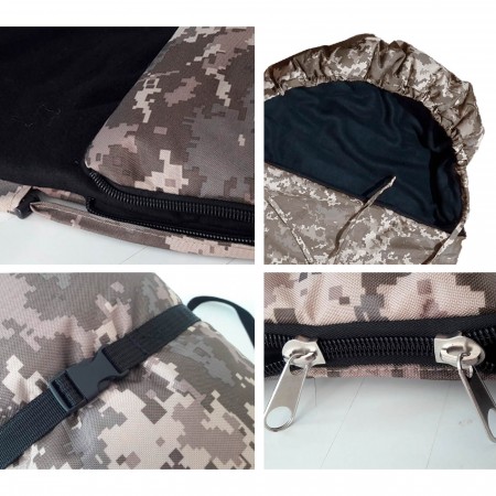 Спальний мішок зимовий з капюшоном для ЗСУ 230х75см до -30С піксель водонепроникний міцний 3
